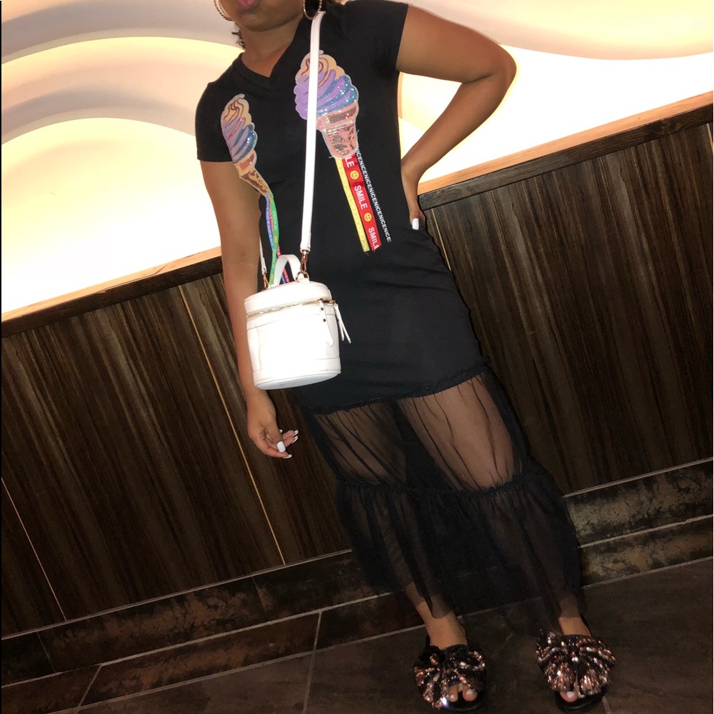 Black Ice Cream Dress